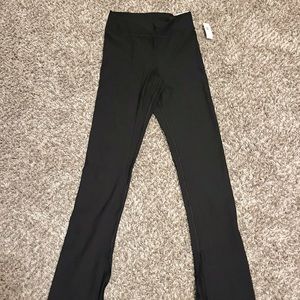 Extra High-Waisted PowerSoft Rib-Knit Split Flare Leggings for Women